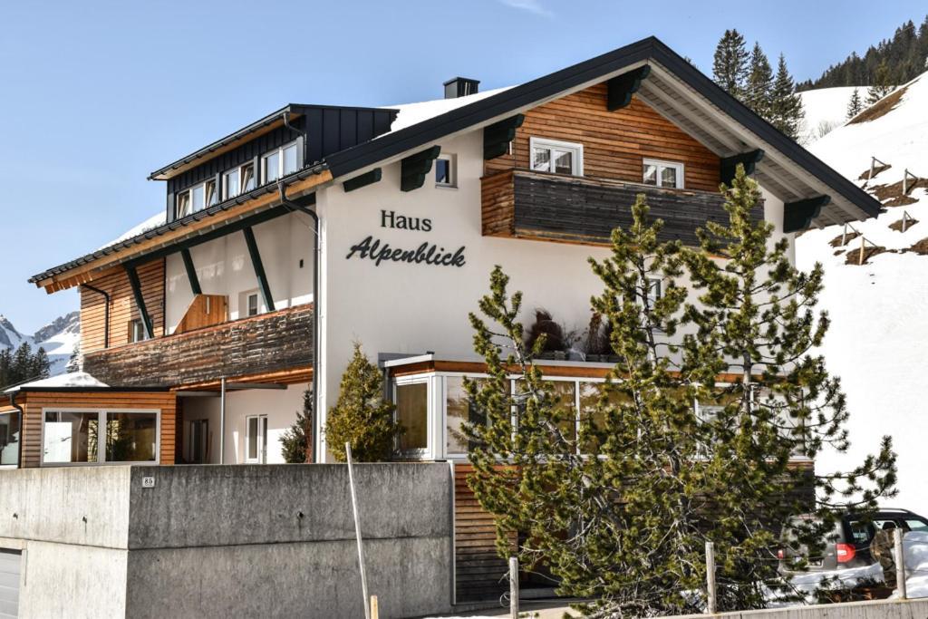 Ferienwohnung Haus Alpenblick Schröcken Exterior foto