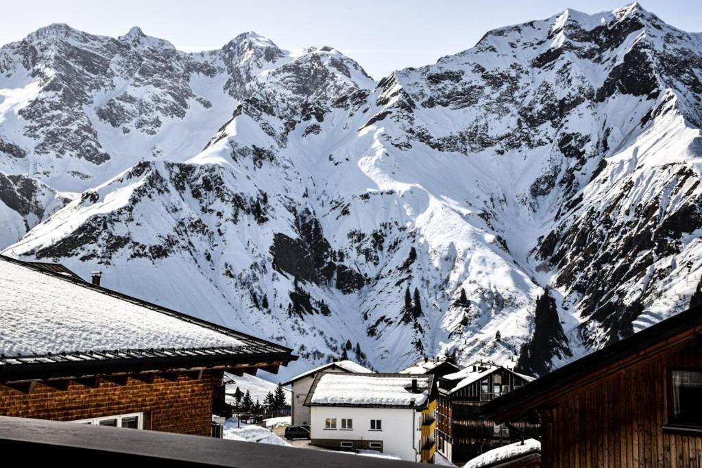 Ferienwohnung Haus Alpenblick Schröcken Exterior foto